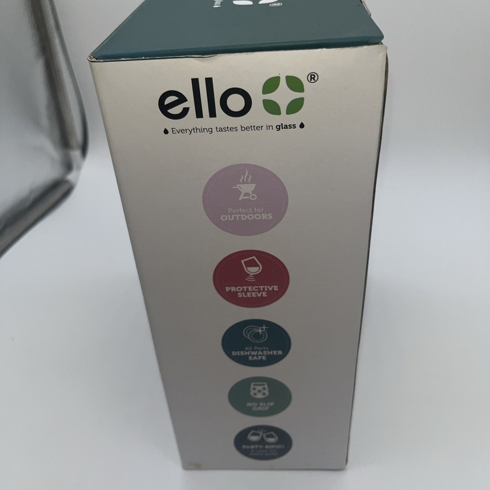 Ello Stemless Wine Glass Set 4 Glasses 17 Oz - Picture 4 of 15